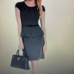 Connected Petite Peplum Belted Dress